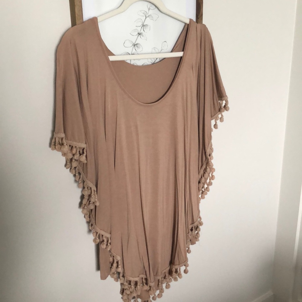 Anthropologie pink top